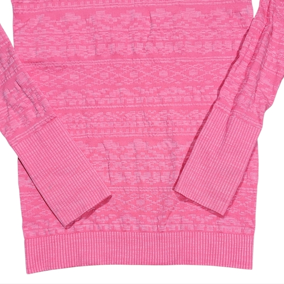 Lululemon Rest Less Pullover Heathered Electric Coral Size 4 - Picture 7 of 7